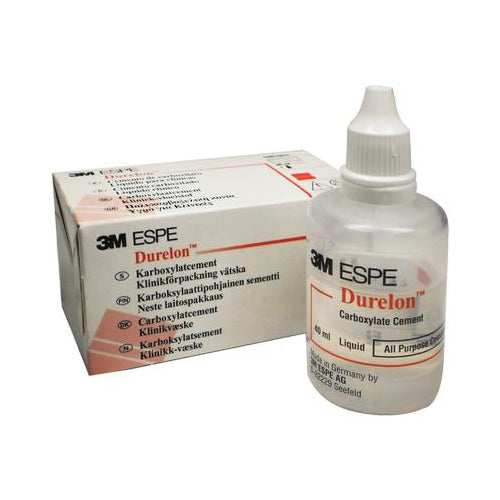 3M ESPE 38216 Durelon Carboxylate Self Cure Luting Cement Liquid 3/Pk 40 Gm 3M ESPE 38216 Durelon Carboxylate Self Cure Luting Cement Liquid 3/Pk 40 Gm